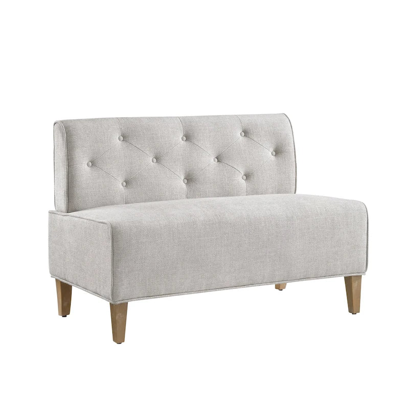 Banquette d’angle rembourrée en similicuir, de style ferme moderne
