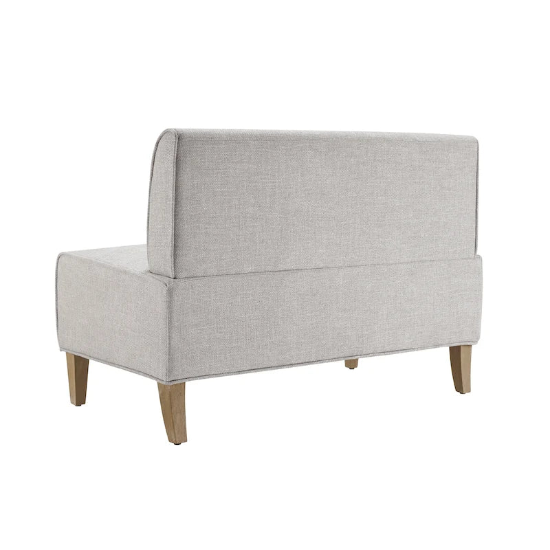 Banquette d’angle rembourrée en similicuir, de style ferme moderne