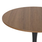 Tavolo bistrot rotondo a piedistallo da 28", marrone/grigio oro/nero, 3 posti a sedere