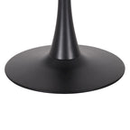 Tavolo bistrot rotondo a piedistallo da 28", marrone/grigio oro/nero, 3 posti a sedere