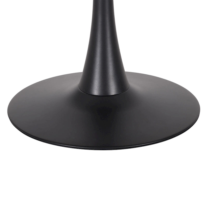 Tavolo bistrot rotondo a piedistallo da 28", marrone/grigio oro/nero, 3 posti a sedere
