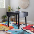 Квадратна трапезна маса от масивно дърво със сгъваеми странични плотове