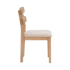 Sedia da pranzo Natural & Black Farmhouse con schienale a pioli, set da 2