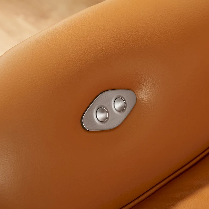 Loungesessel-Relaxsessel aus echtem Leder im Mid-Century-Modern-Stil