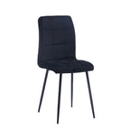 Sedia da pranzo in velluto, stile metà secolo, set da 2 (rosa / nero / verde / grigio / blu)