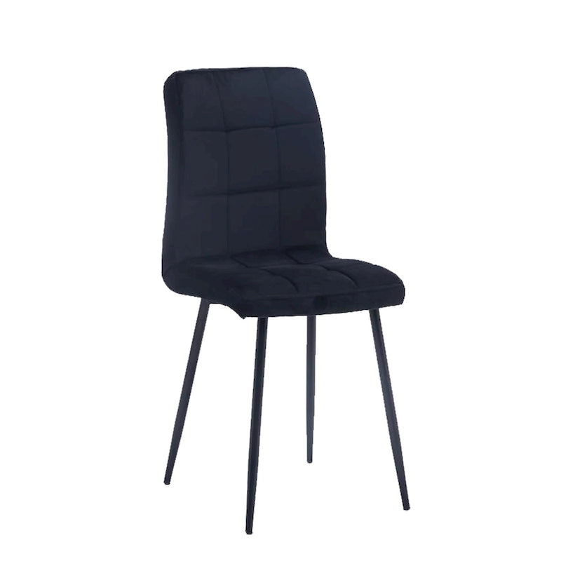 Sedia da pranzo in velluto, stile metà secolo, set da 2 (rosa / nero / verde / grigio / blu)