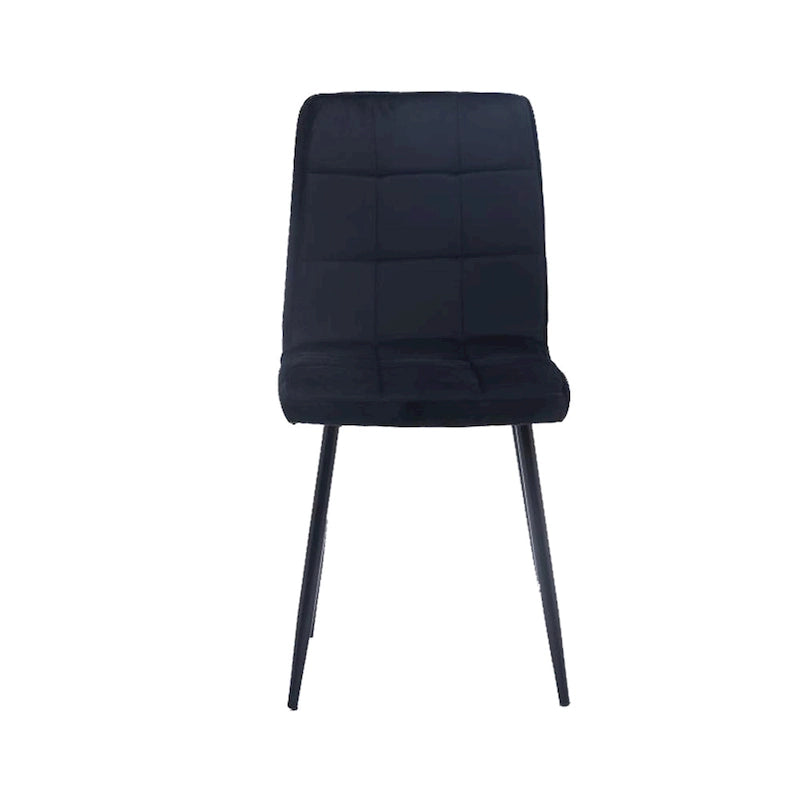 Sedia da pranzo in velluto, stile metà secolo, set da 2 (rosa / nero / verde / grigio / blu)