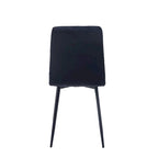 Sedia da pranzo in velluto, stile metà secolo, set da 2 (rosa / nero / verde / grigio / blu)