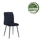 Sedia da pranzo in velluto, stile metà secolo, set da 2 (rosa / nero / verde / grigio / blu)