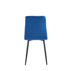 Sedia da pranzo in velluto, stile metà secolo, set da 2 (rosa / nero / verde / grigio / blu)