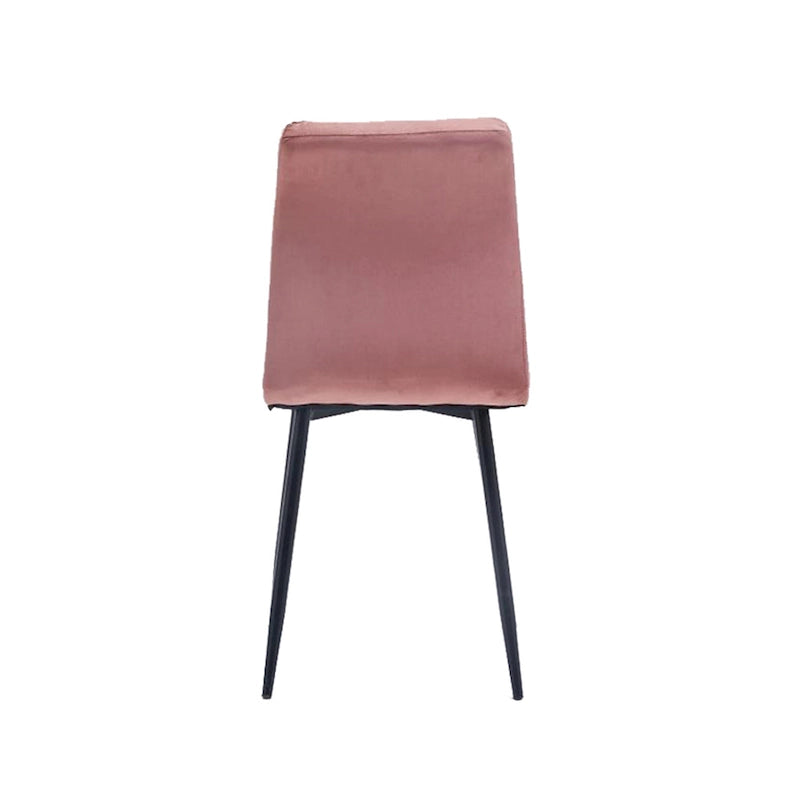 Sedia da pranzo in velluto, stile metà secolo, set da 2 (rosa / nero / verde / grigio / blu)