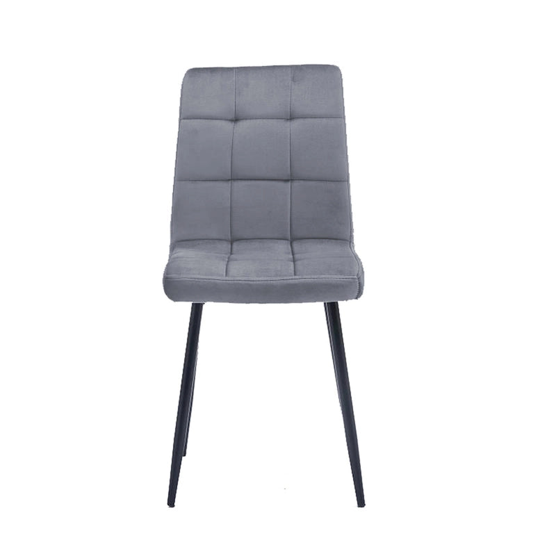 Sedia da pranzo in velluto, stile metà secolo, set da 2 (rosa / nero / verde / grigio / blu)