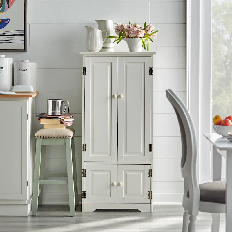 Mobile contenitore alto con ripiani per cucina e sala da pranzo