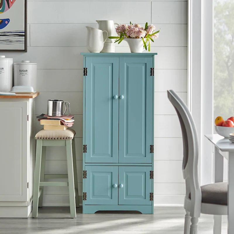 Mobile contenitore alto con ripiani per cucina e sala da pranzo