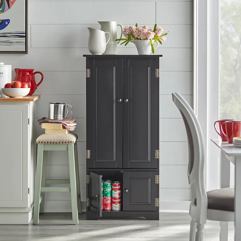 Mobile contenitore alto con ripiani per cucina e sala da pranzo