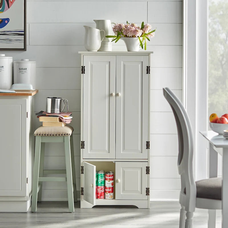 Mobile contenitore alto con ripiani per cucina e sala da pranzo