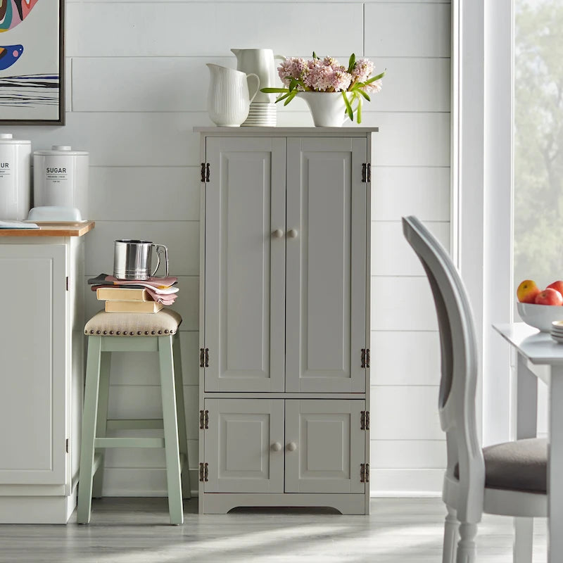Mobile contenitore alto con ripiani per cucina e sala da pranzo