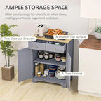 Mobile credenza/buffet a 2 cassetti e 2 ante, nero/bianco/grigio/marrone