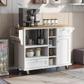 Carrello da cucina su ruote bianco/blu scuro/nero con cassetti, per 2 persone, ruote con blocco