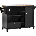 Carrello da cucina su ruote bianco/blu scuro/nero con cassetti, per 2 persone, ruote con blocco