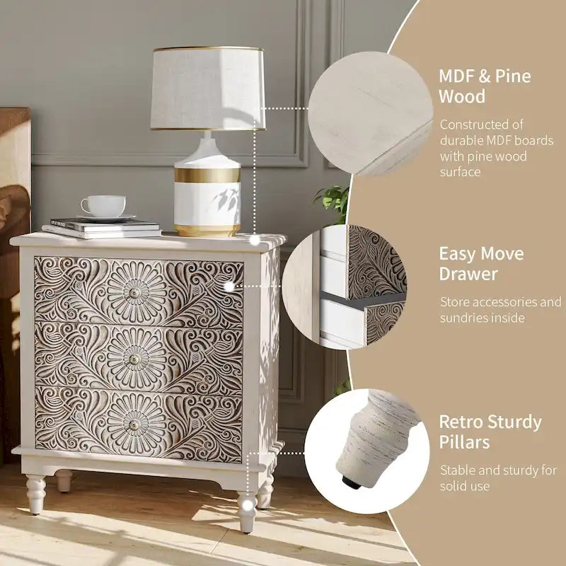 Sideboard und Anrichte aus Massivholz, Aufbewahrungsschrank