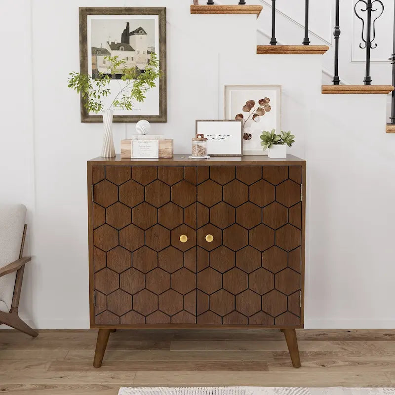 Sideboard und Anrichte aus Massivholz, Aufbewahrungsschrank