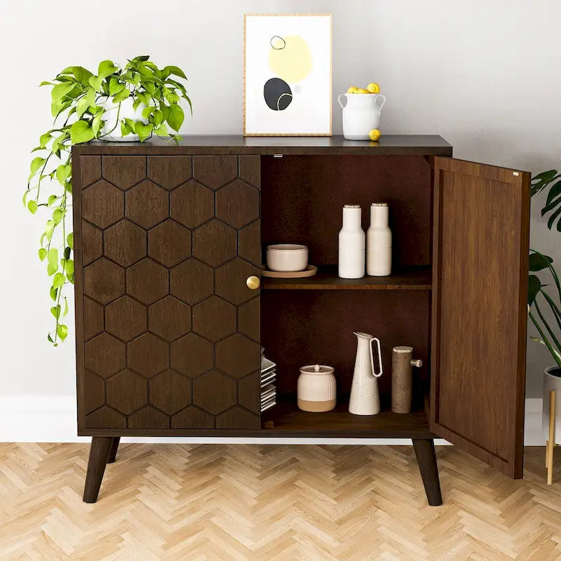 Sideboard und Anrichte aus Massivholz, Aufbewahrungsschrank