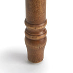 Sedie da pranzo imbottite in stile colonico, set da 2 – Grigio Invecchiato / Marrone Rustico / Legno Ligneo