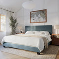 Letto imbottito moderno, rete a doghe necessaria