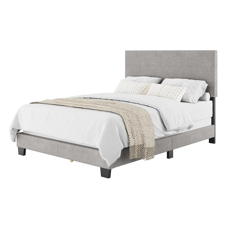 Letto imbottito moderno, rete a doghe necessaria