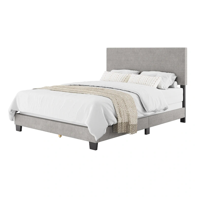 Letto imbottito moderno, rete a doghe necessaria