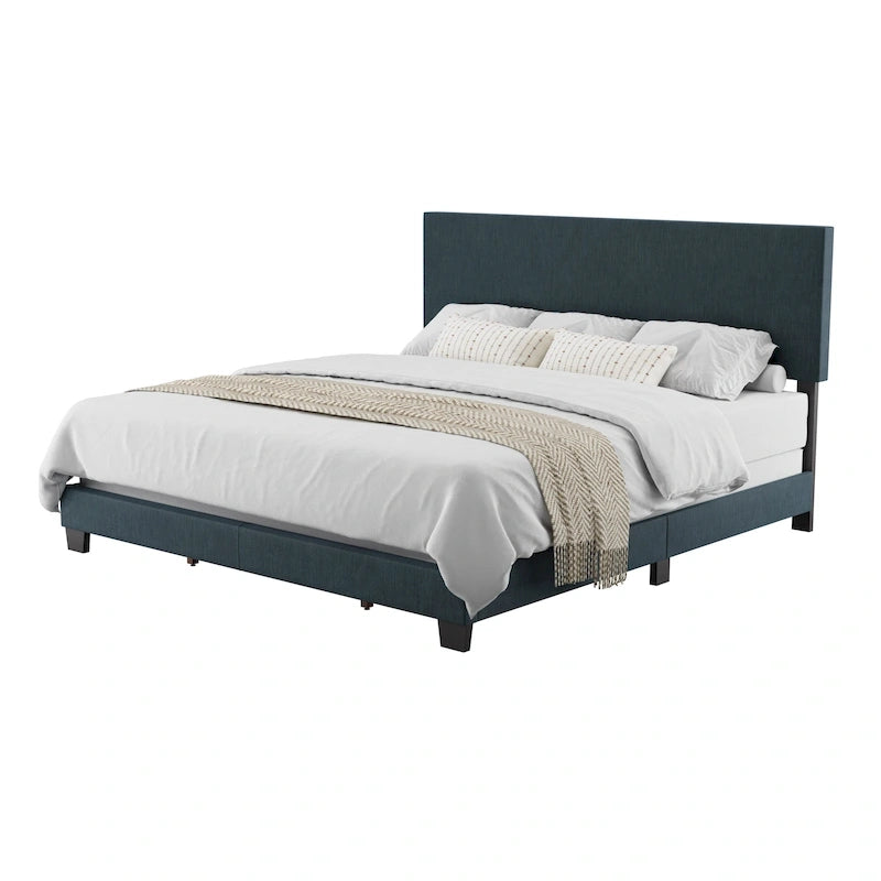 Letto imbottito moderno, rete a doghe necessaria