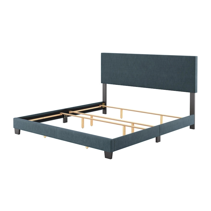 Letto imbottito moderno, rete a doghe necessaria