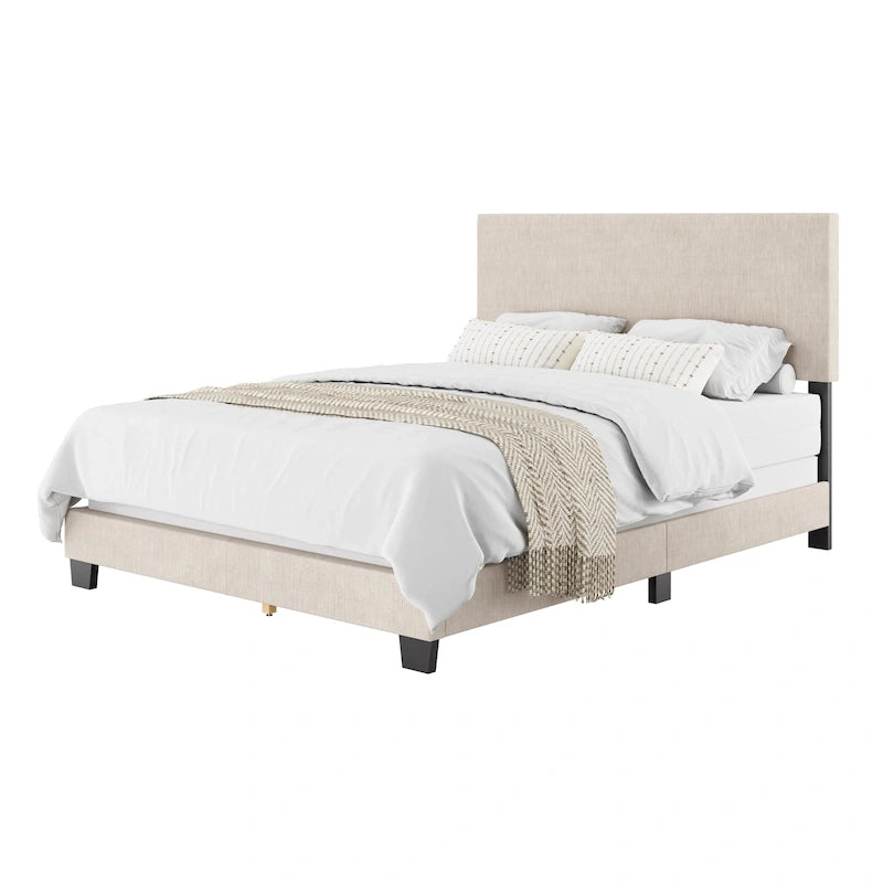 Letto imbottito moderno, rete a doghe necessaria