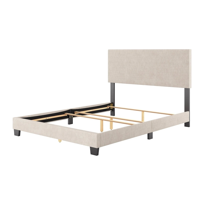 Letto imbottito moderno, rete a doghe necessaria