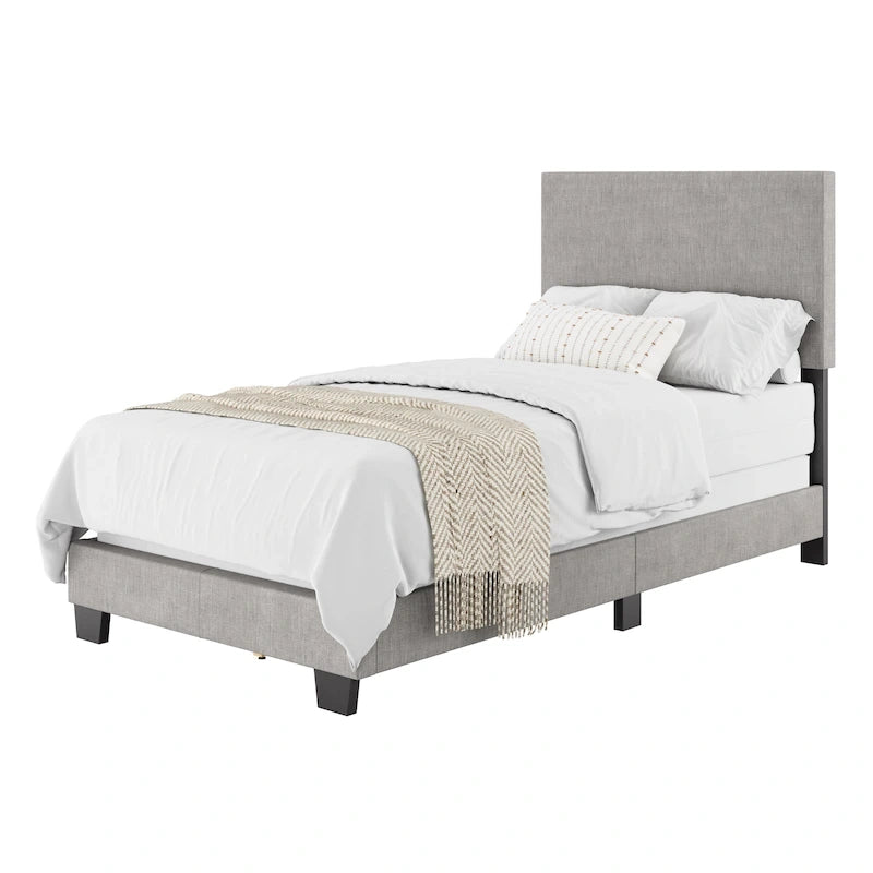 Letto imbottito moderno, rete a doghe necessaria