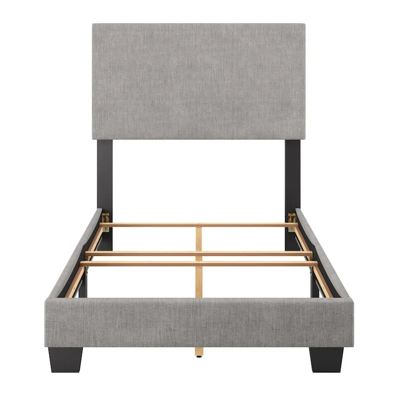 Letto imbottito moderno, rete a doghe necessaria