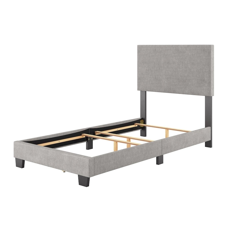 Letto imbottito moderno, rete a doghe necessaria