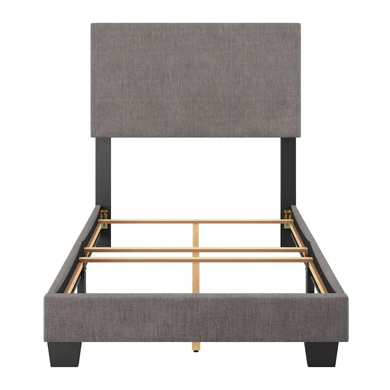 Letto imbottito moderno, rete a doghe necessaria