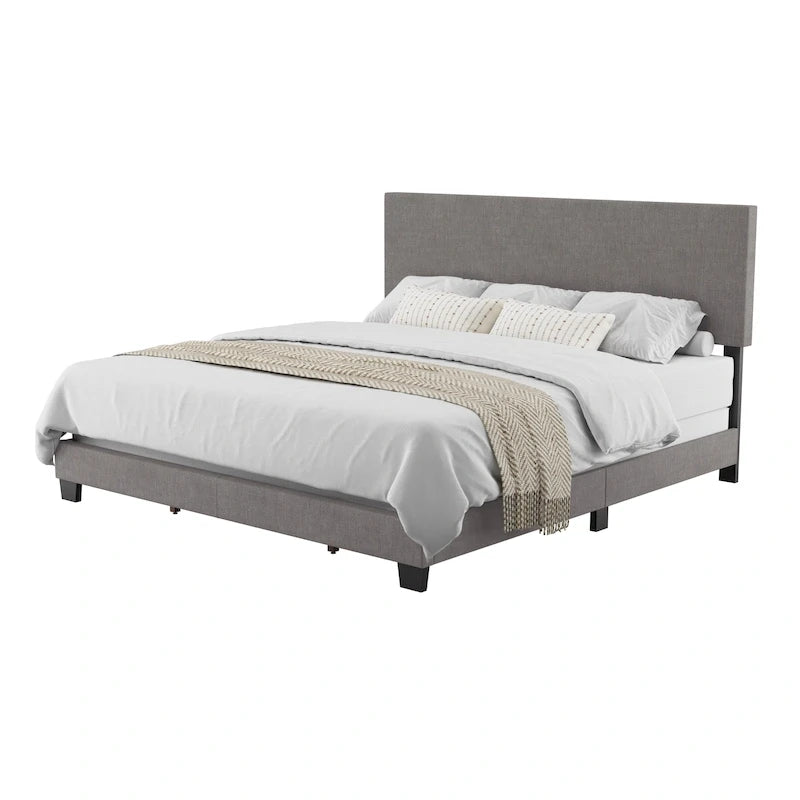 Letto imbottito moderno, rete a doghe necessaria