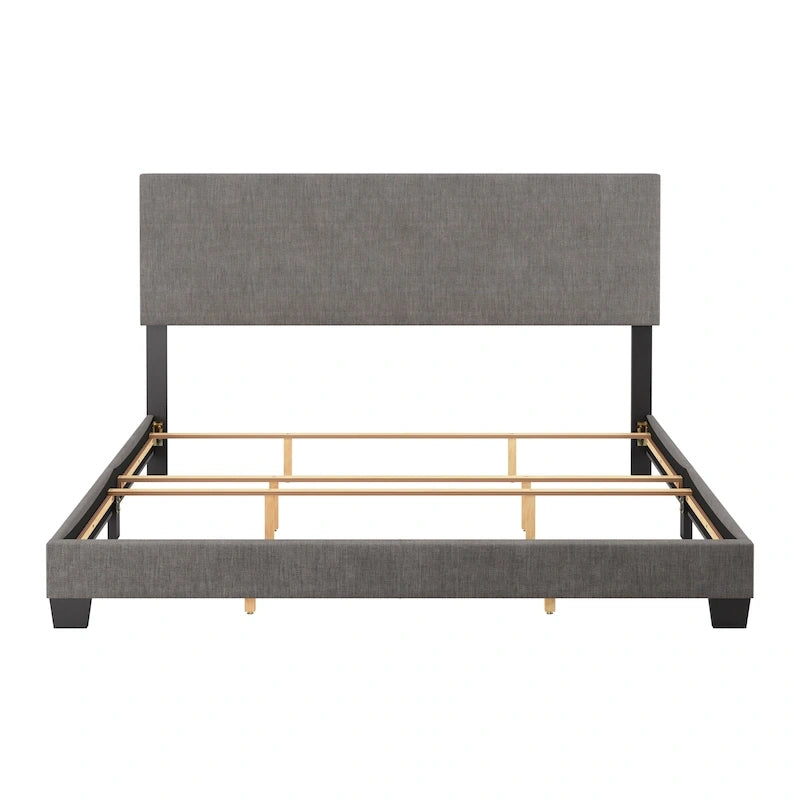 Letto imbottito moderno, rete a doghe necessaria