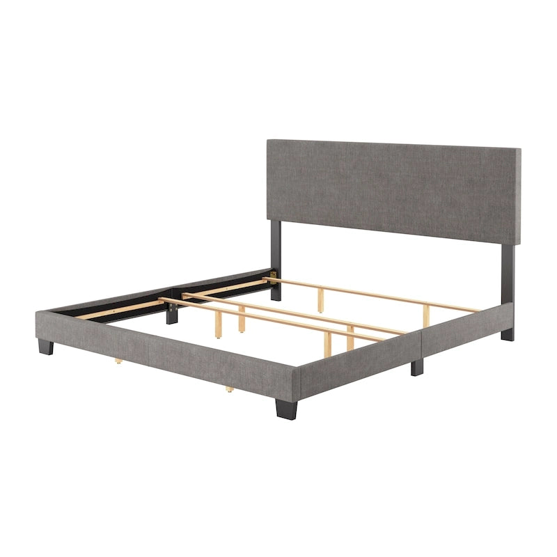 Letto imbottito moderno, rete a doghe necessaria