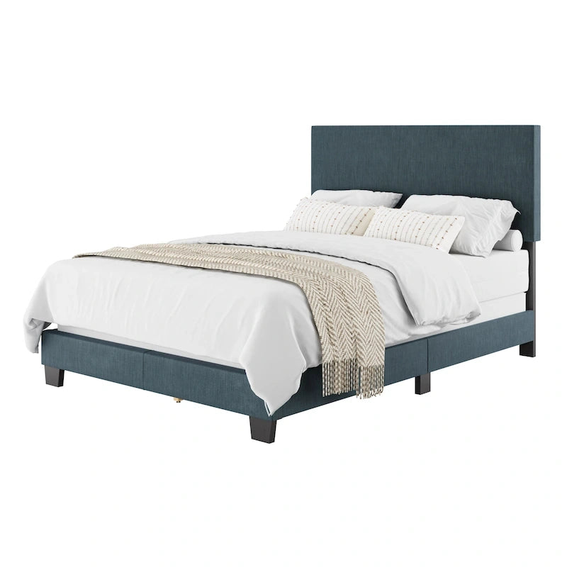 Letto imbottito moderno, rete a doghe necessaria