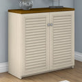 Armoire de rangement avec portes et étagères, 31.73L x 12.76W x 30.71H