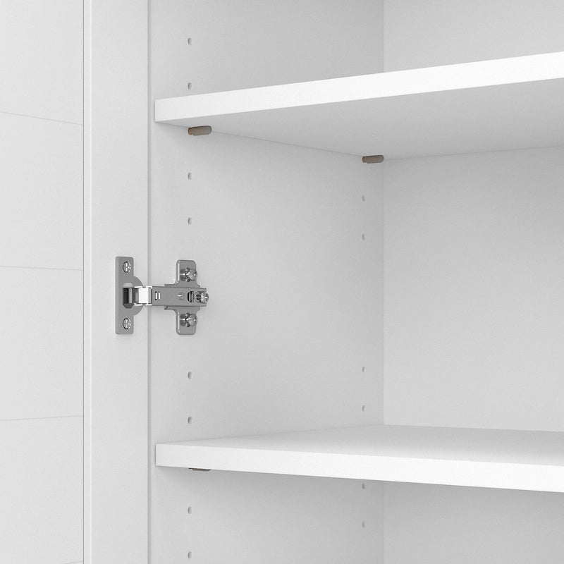 Armoire de rangement avec portes et étagères, 31.73L x 12.76W x 30.71H