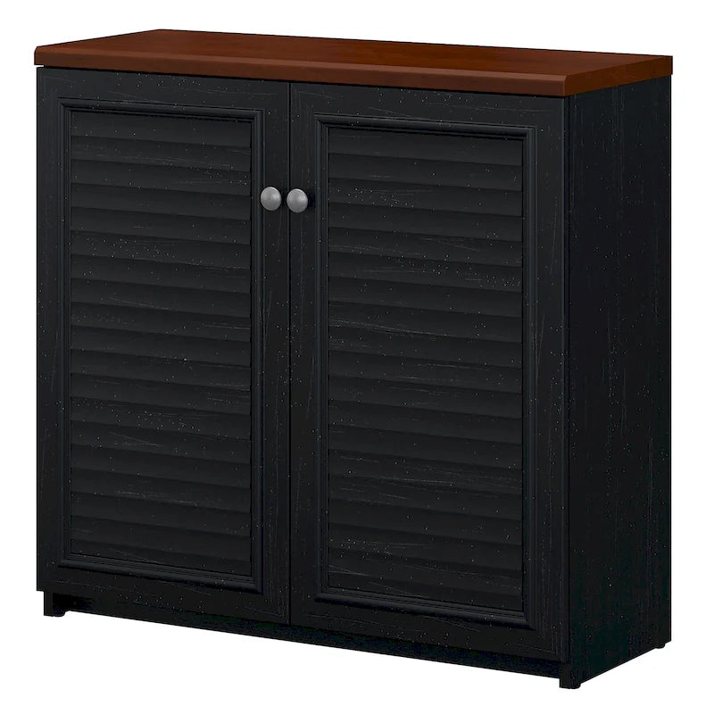 Armoire de rangement avec portes et étagères, 31.73L x 12.76W x 30.71H