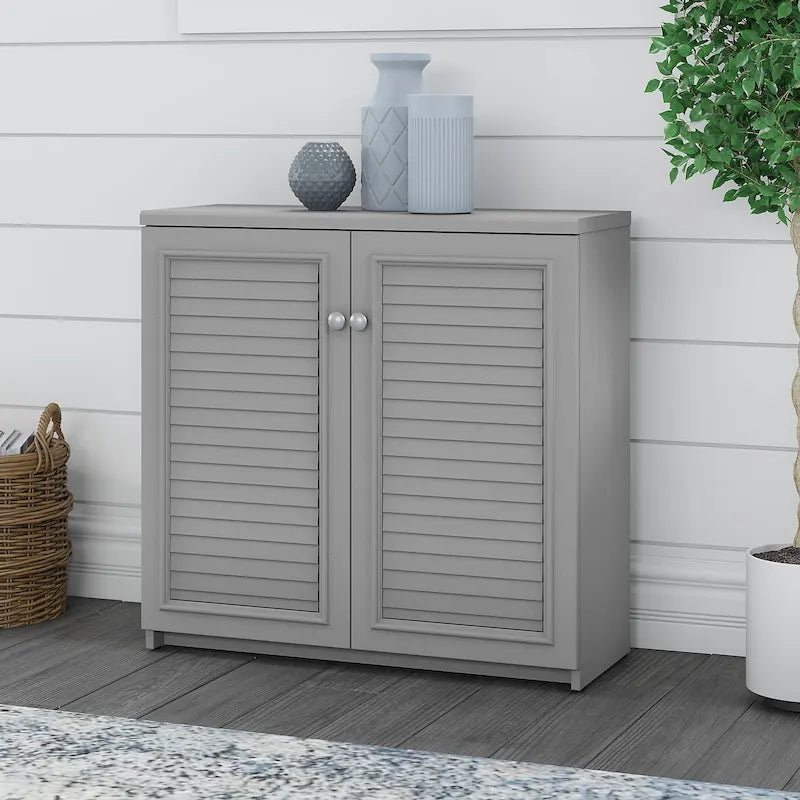 Armoire de rangement avec portes et étagères, 31.73L x 12.76W x 30.71H