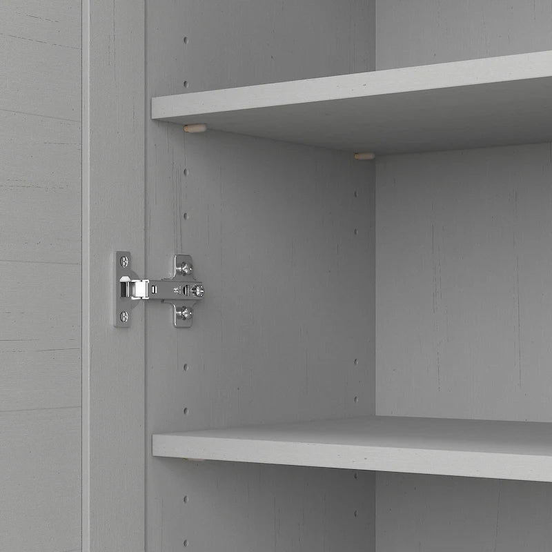 Armoire de rangement avec portes et étagères, 31.73L x 12.76W x 30.71H