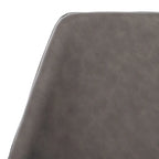 Sgabello da bancone Mid-Century, pietra/frassino/cognac, gambe nere o argento, seduta singola – 63,5 cm L × 55,9 cm P × 99,1 cm H