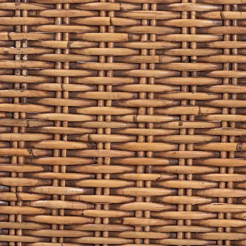 Sedia da Pranzo in Rattan Marrone Naturale, Stile Bohemien, Seduta Singola